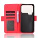 Чехол-книжка с кармашками Deexe Wallet Stand для Xiaomi 17 Pro - Red (390711R). Фото 3 из 15