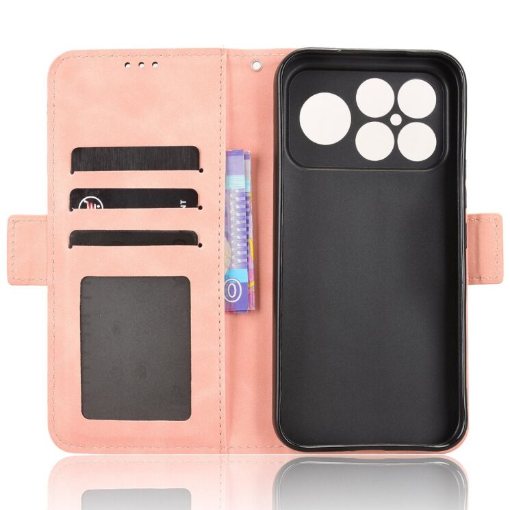 Чехол Deexe Wallet Stand для Xiaomi Poco F8 Ultra - Pink (403405P) Чехол Deexe Wallet Stand для Xiaomi Poco F8 Ultra - Pink: фото 3 из 14