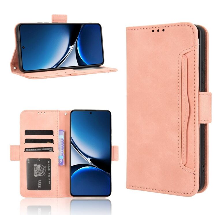 Чохол Deexe Wallet Stand для Xiaomi Poco X7 Pro - Pink: фото 7 з 7