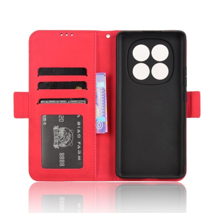 Чехол Deexe Wallet Stand для Xiaomi Redmi Note 14 Pro - Red: фото 5 из 7