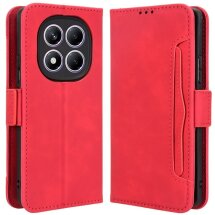 Чехол Deexe Wallet Stand для Xiaomi Redmi Note 14 Pro - Red: фото 1 из 7