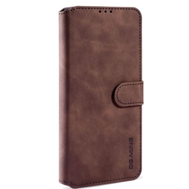 Чехол DG.MING Retro Style для Samsung Galaxy A12 (A125) / A12 Nacho (A127) / M12 (M127) - Coffee: фото 2 из 10