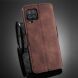 Чехол DG.MING Retro Style для Samsung Galaxy A12 (A125) / A12 Nacho (A127) / M12 (M127) - Coffee (260359C). Фото 9 из 10
