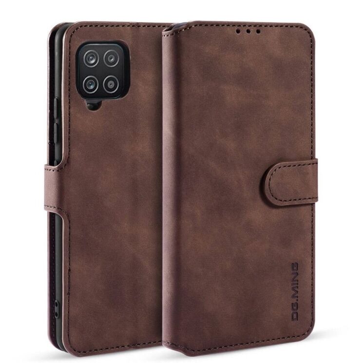 Чехол DG.MING Retro Style для Samsung Galaxy A12 (A125) / A12 Nacho (A127) / M12 (M127) - Coffee: фото 1 из 10