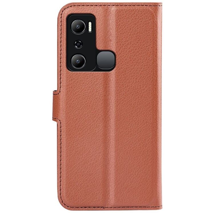 Чехол-книжка Deexe Book Type для Infinix Hot 20i (X665E) - Brown: фото 5 из 8