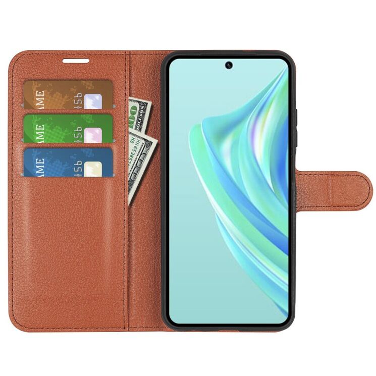 Чехол-книжка Deexe Book Type для Infinix Hot 20i (X665E) - Brown: фото 2 из 8