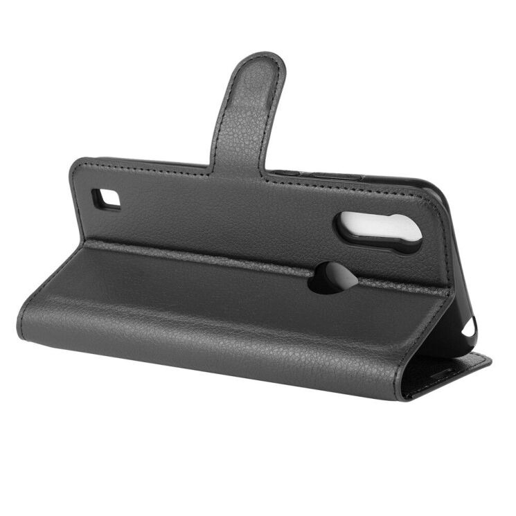 Классический чехол-книжка Deexe Book Type для Motorola Moto E6S / Moto E6i - Black: фото 5 из 6