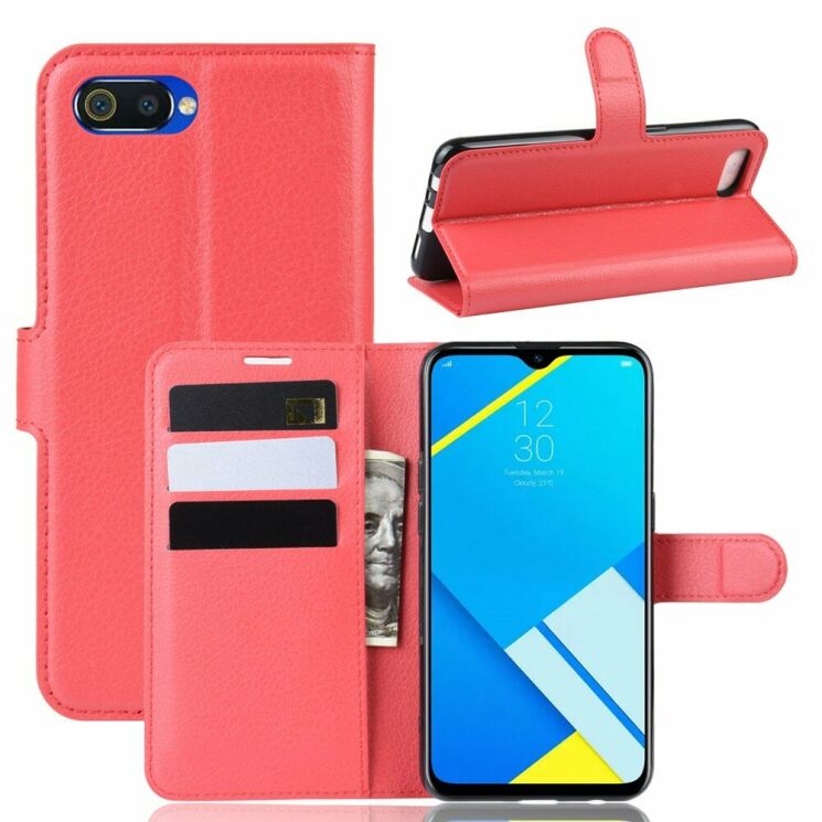 Чехол-книжка Deexe Book Type для Realme C2 - Red: фото 1 из 6
