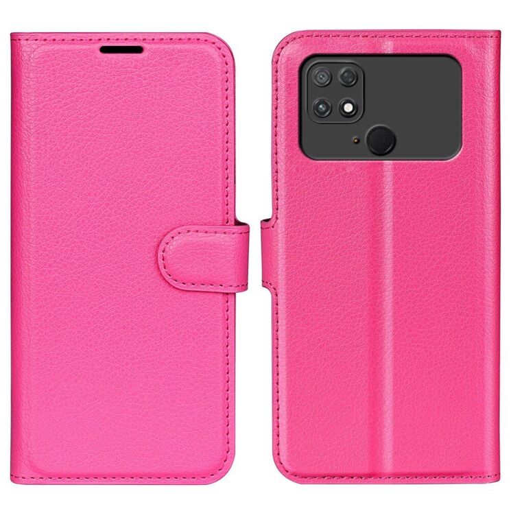 Чехол-книжка Deexe Book Type для Xiaomi Poco C40 - Rose: фото 1 из 7