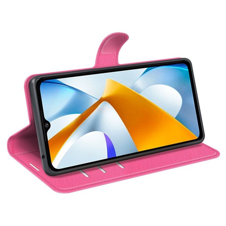 Чехол-книжка Deexe Book Type для Xiaomi Poco C40 - Rose: фото 3 из 7