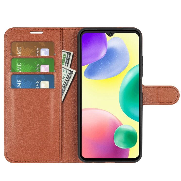 Чехол-книжка Deexe Book Type для Xiaomi Redmi 10A - Brown: фото 5 из 8