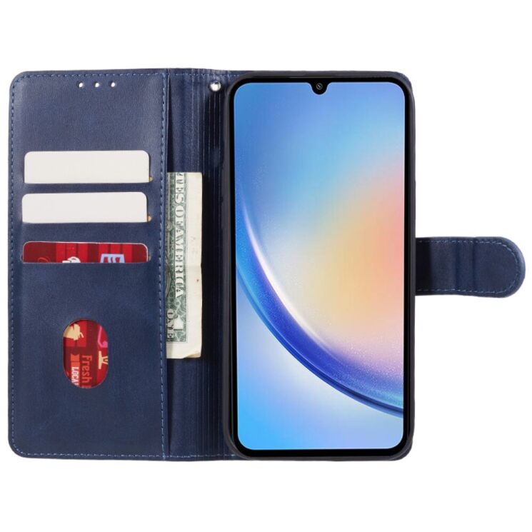Чехол-книжка Deexe Classic Stand для Samsung Galaxy M35 (M356) - Blue: фото 2 из 7