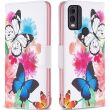 Чехол-книжка Deexe Color Wallet для Nokia C22 - Two Butterflies (326904E)