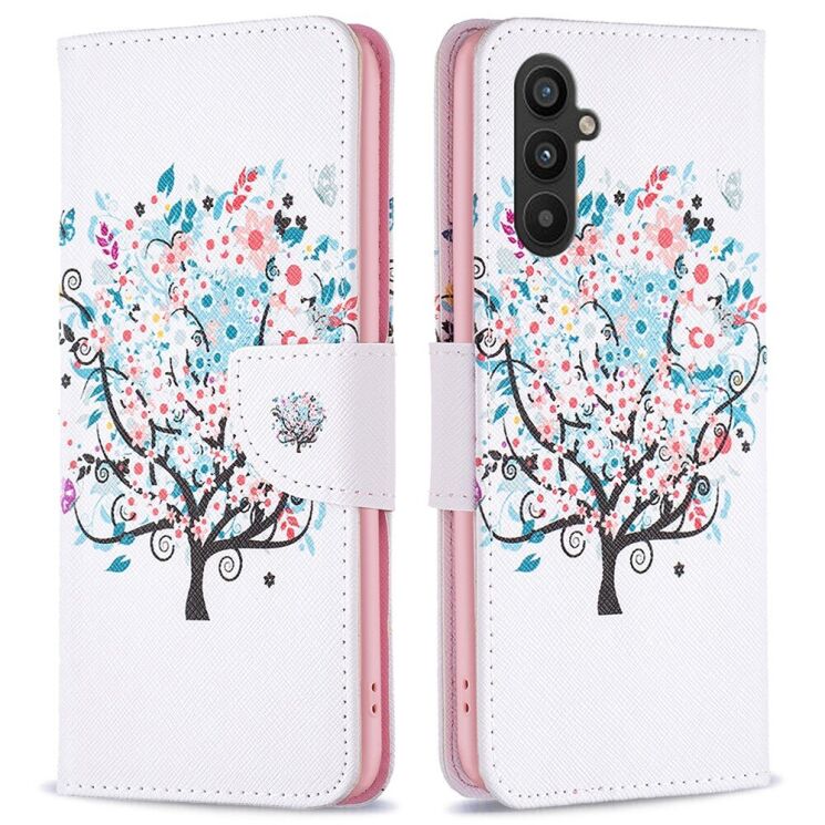 Чехол-книжка Deexe Color Wallet для Samsung Galaxy A34 (A346) - Flower Tree: фото 1 из 6