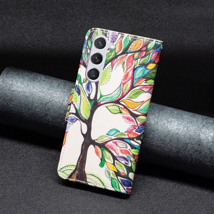 Чехол-книжка Deexe Color Wallet для Samsung Galaxy S24 (S921) / Galaxy S25 (S931) - Life Tree: фото 4 из 7