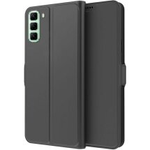 Чехол-книжка Deexe Faro Wallet для Infinix Hot 50 - Black: фото 1 из 7