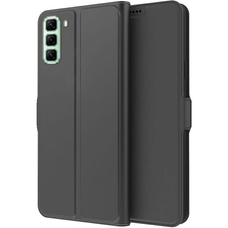Чехол-книжка Deexe Faro Wallet для Infinix Hot 50 - Black: фото 1 из 7