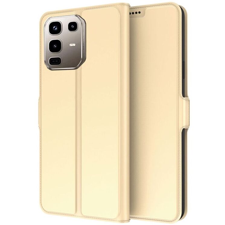 Чехол-книжка Deexe Faro Wallet для Infinix Note 50 / Note 50 Pro - Gold: фото 1 из 7
