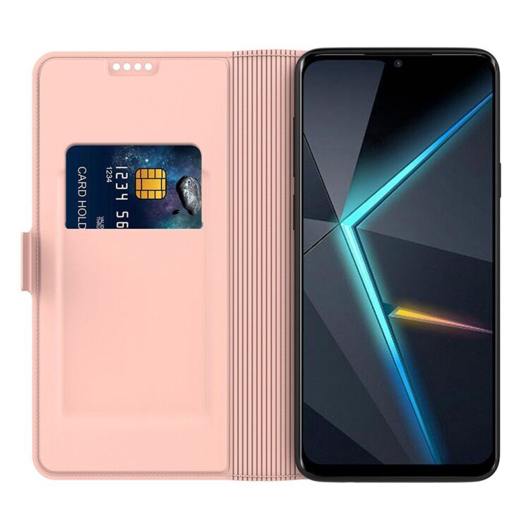 Чохол-книжка Deexe Faro Wallet для ZTE Nubia Music - Rose Gold: фото 2 з 7