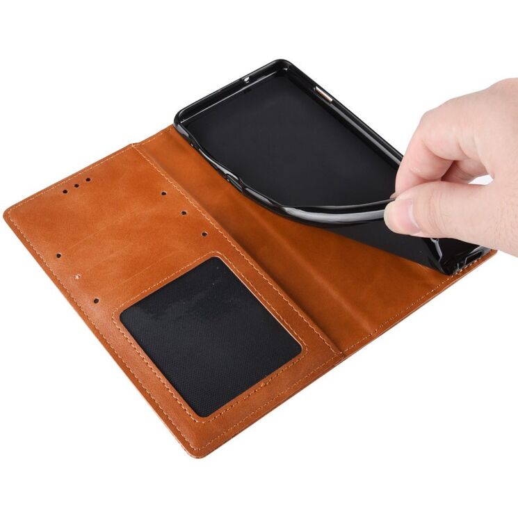 Чехол-книжка Deexe Retro Style для Motorola Signature - Black: фото 16 из 20