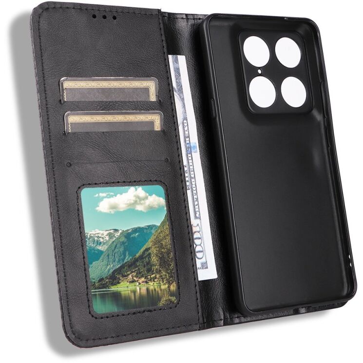 Чехол-книжка Deexe Retro Style для Motorola Signature - Black: фото 5 из 20