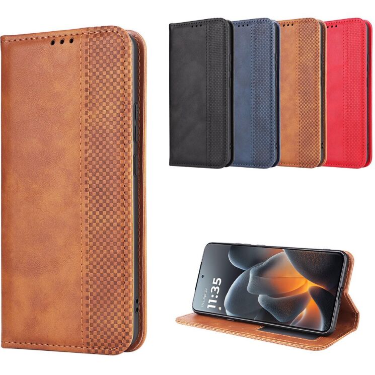 Чехол-книжка Deexe Retro Style для Motorola Signature - Black: фото 9 из 20