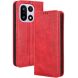 Чехол-книжка Deexe Retro Style для OnePlus 15 - Red (391307R). Фото 1 из 16