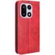 Чехол-книжка Deexe Retro Style для OnePlus 15 - Red (391307R). Фото 7 из 16