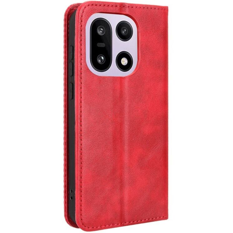 Чехол-книжка Deexe Retro Style для OnePlus 15 - Red: фото 7 из 16