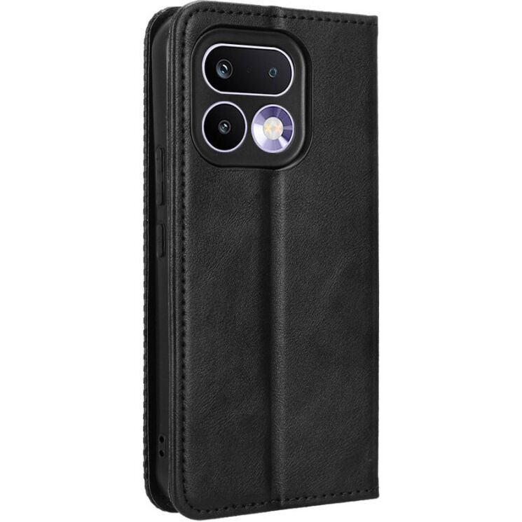 Чохол-книжка Deexe Retro Style для Realme 16 Pro Plus - Black (428509B) Чохол-книжка Deexe Retro Style для Realme 16 Pro Plus - Black: фото 8 з 20