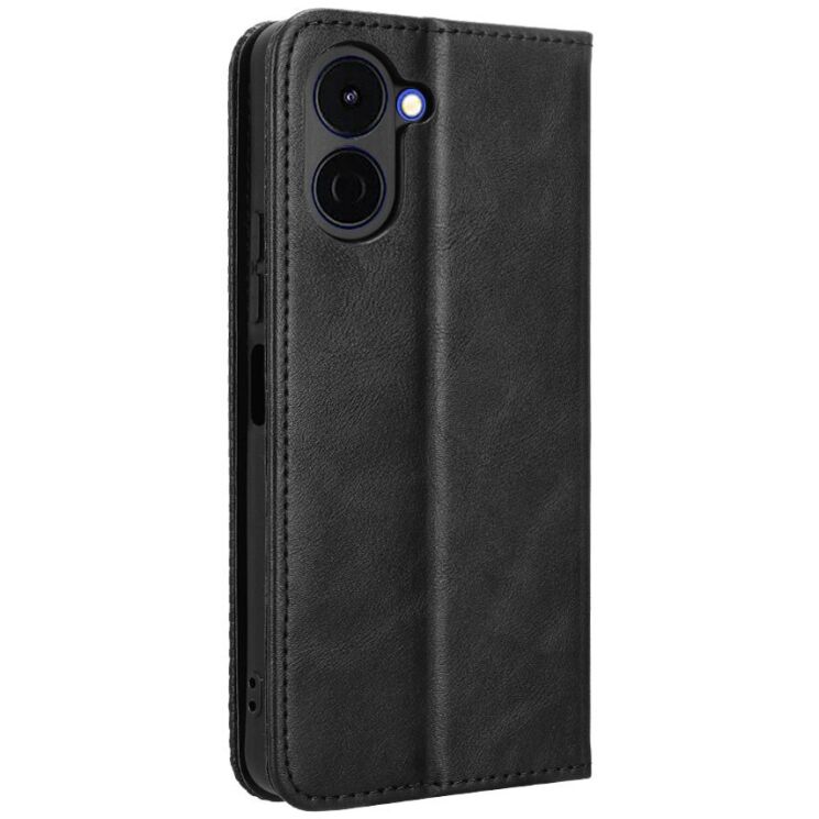 Чохол-книжка Deexe Retro Style для TECNO Spark Go 3 - Black: фото 8 з 20