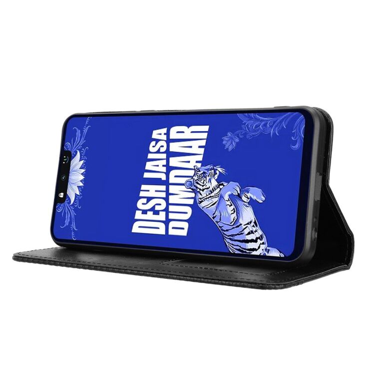 Чохол-книжка Deexe Retro Style для TECNO Spark Go 3 - Black: фото 16 з 20