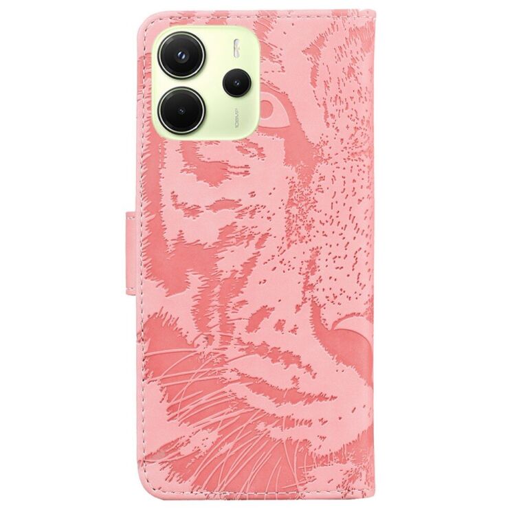 Чехол-книжка Deexe Tiger для Xiaomi Redmi Note 14 4G - Pink: фото 6 из 7