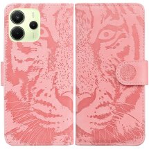 Чехол-книжка Deexe Tiger для Xiaomi Redmi Note 14 4G - Pink: фото 1 из 7