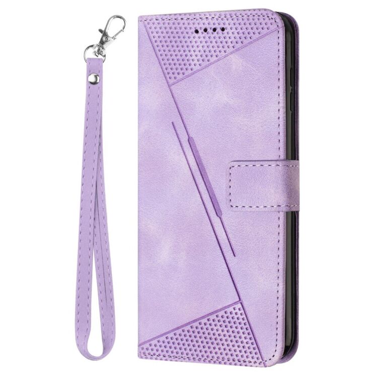 Чехол-книжка Deexe Triangle Series для Infinix Note 40 - Purple: фото 2 из 13