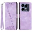Чехол-книжка Deexe Triangle Series для Infinix Note 40 - Purple (351414V)