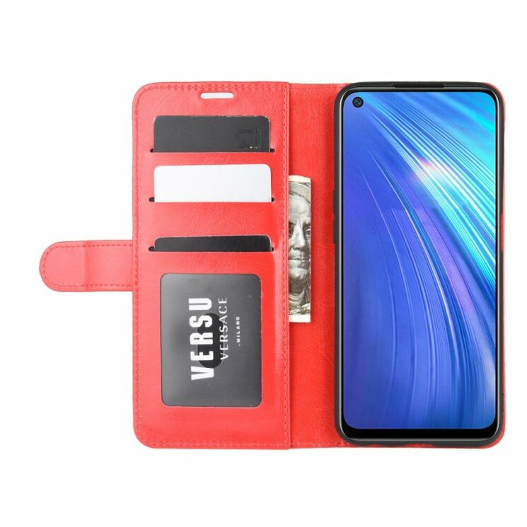 Чохол-книжка Deexe Wallet Style для Realme 6 - Red: фото 6 з 8