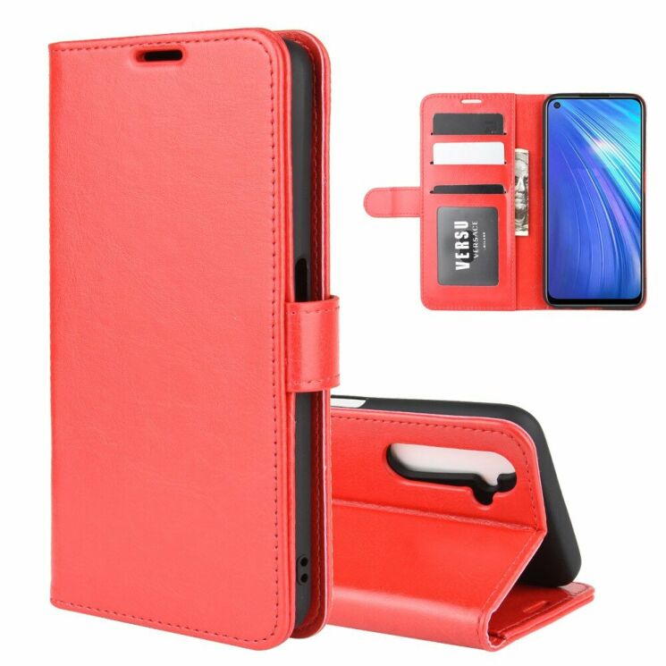 Чохол-книжка Deexe Wallet Style для Realme 6 - Red: фото 1 з 8