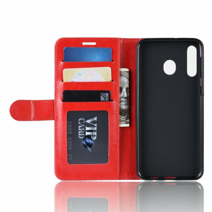 Классический чехол-книжка Deexe Wallet Style для Samsung Galaxy M30 (M305) / A40s (A407) - Red: фото 5 из 8
