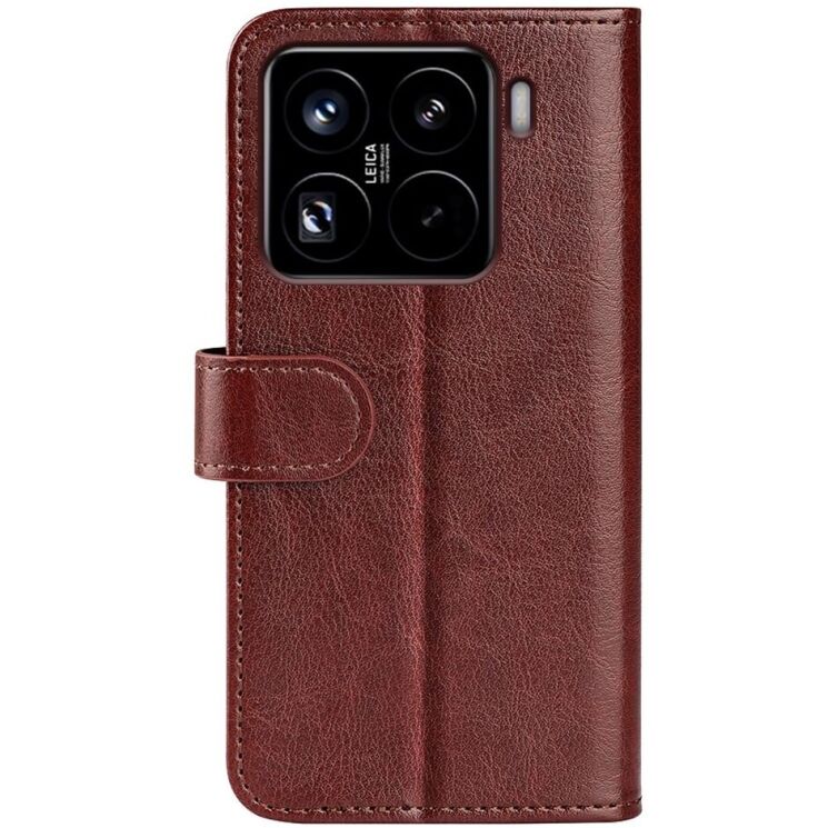 Чохол-книжка Deexe Wallet Style для Xiaomi 15 Pro - Brown: фото 5 з 7