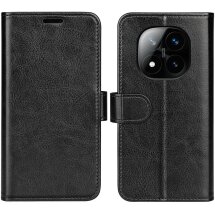 Чехол-книжка Deexe Wallet Style для Xiaomi Redmi Note 14 Pro Plus - Black: фото 1 из 9