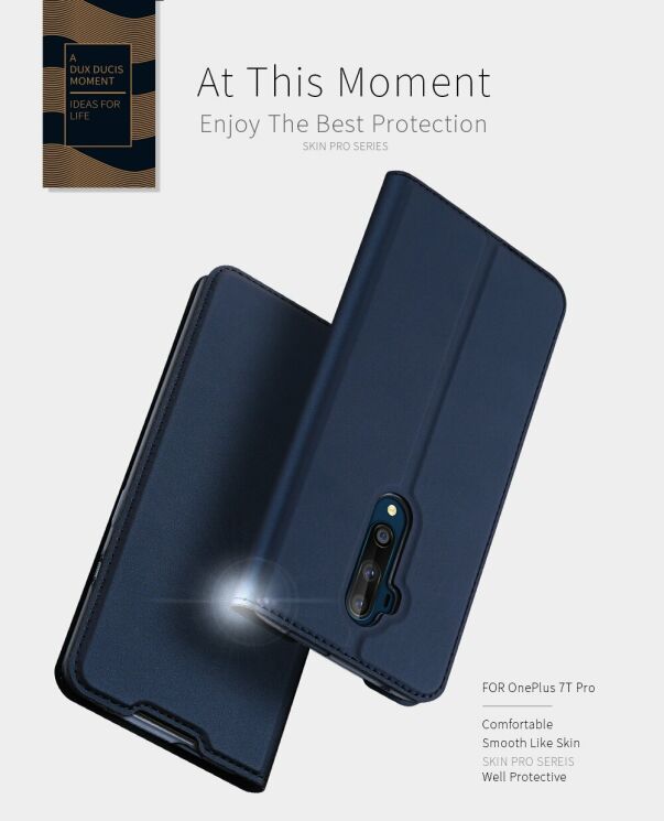 Чохол-книжка DUX DUCIS Skin Pro для OnePlus 7T Pro - Black: фото 9 з 18
