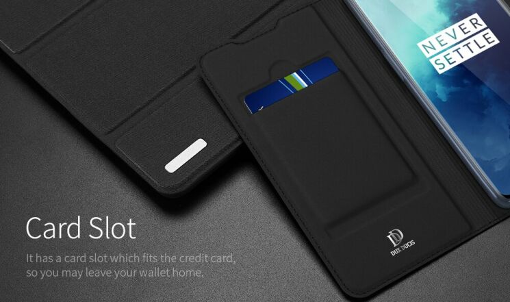 Чохол-книжка DUX DUCIS Skin Pro для OnePlus 7T Pro - Black: фото 13 з 18
