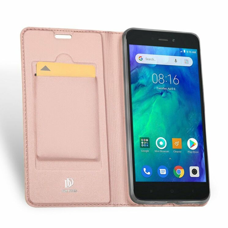 Чехол-книжка DUX DUCIS Skin Pro для Xiaomi Redmi Go - Rose Gold: фото 3 из 17