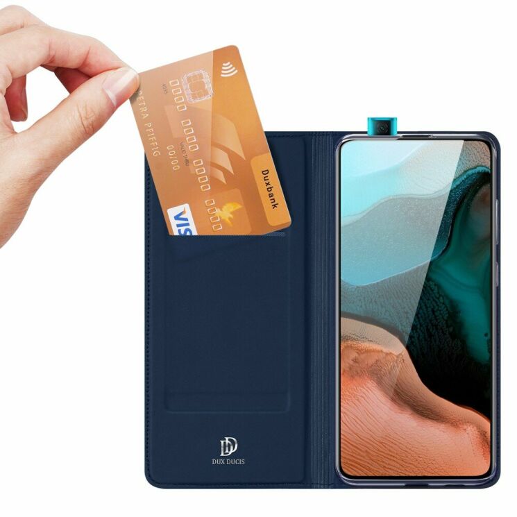 Чехол-книжка DUX DUCIS Skin Pro для Xiaomi Poco F2 Pro / Redmi K30 Pro - Blue: фото 2 из 9