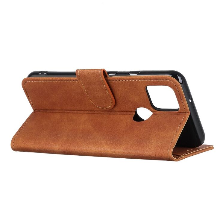 Чехол-книжка с застежкой KHAZNEH Retro Wallet для Google Pixel 5 - Brown: фото 3 из 11