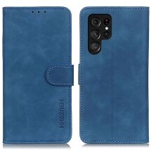 Чехол-книжка KHAZNEH Retro Wallet для Samsung Galaxy S25 Ultra (S938) - Blue: фото 1 из 8