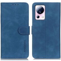 Чехол-книжка KHAZNEH Retro Wallet для Xiaomi 13 Lite - Blue: фото 1 из 9