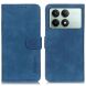 Чехол-книжка KHAZNEH Retro Wallet для Xiaomi Poco X6 Pro - Blue (345833L). Фото 1 из 9