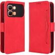 Чехол-книжка с карманами Deexe Wallet Stand для Infinix Note Edge - Red (409201R)